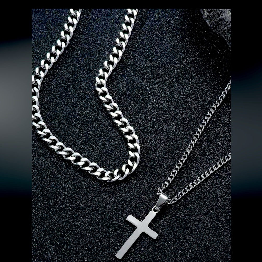 Stainless sliver double chain